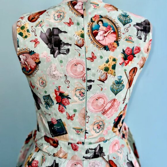 Nostalgic Treasures Ruby Dress by Miss Lulo - Picture 5 of 9
